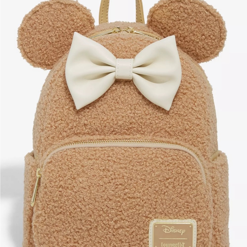 Disney Minnie Sherpa Loungefly Backpack